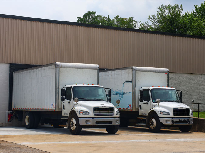 Hajoca Harrisburg plumbing supply delivery trucks